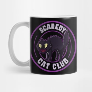 Scaredy Cat Club - Black Mug